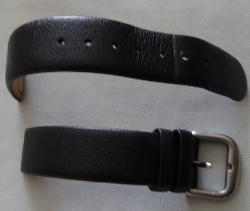 Schwarzes lederarmband mm - schwarzes, 16